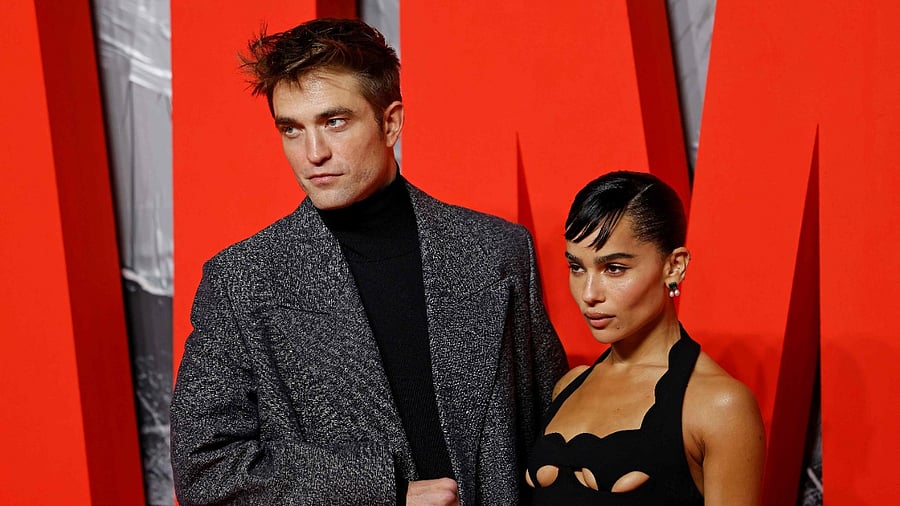 US actress Zoe Kravitz (R) and British actor Robert Pattinson. Credit: AFP Photo