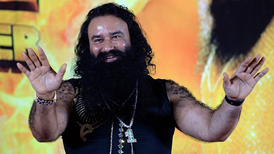 Dera Sacha Sauda chief Gurmeet Ram Rahim Singh. Credit: AFP File Photo