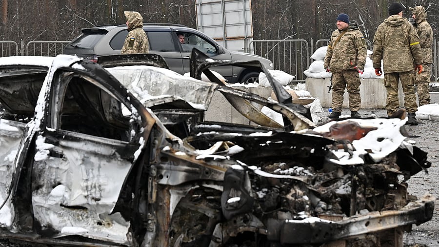 Russian troops will carry out an attack on the infrastructure of Ukraine's security services in Kyiv. Credit: AFP Photo