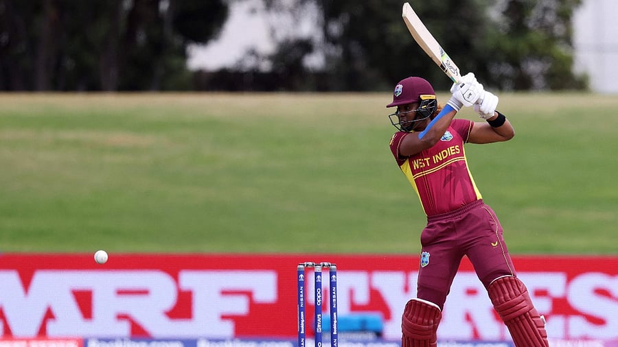 Hayley Matthews smashed a brilliant century to help the West Indies to a dramatic three-run victory. Credit: AFP Photo