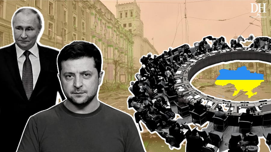 Russia's invasion of Ukraine entered its ninth day on Friday. Credit: DH Creative