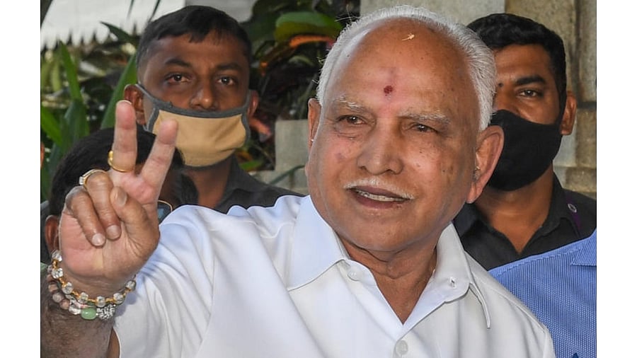 Former Karnataka CM B S Yediyurapp. Credit: DH Photo