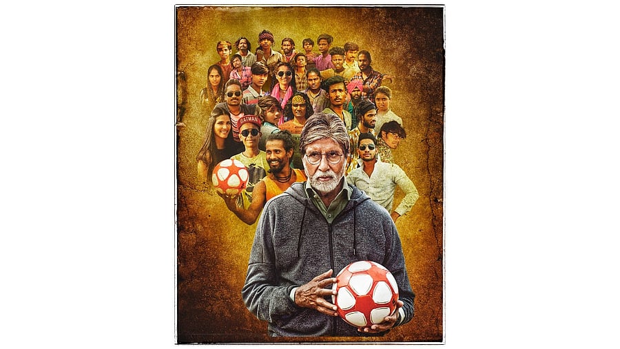 The official poster of 'Jhund'. Credit: Twitter/@taran_adarsh