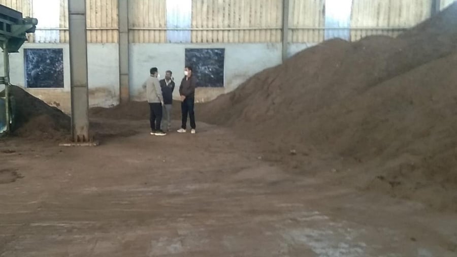 <div class="paragraphs"><p>Fine compost prepared at a waste treatment plant. </p></div>