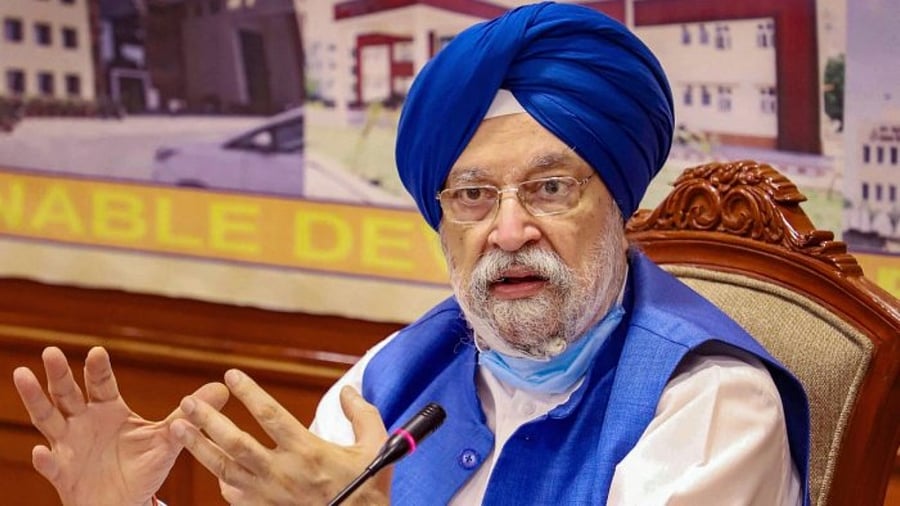 Oil minister Hardeep Sing Puri. Credit: PTI File Photo