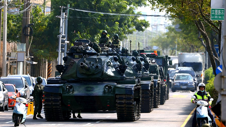 Russia's use of precision missiles, as well as Ukraine's tactically well thought through resistance despite being outmanned and outgunned, are being carefully watched in security circles in Taiwan, whose own forces are likewise dwarfed by China's. Credit: Reuters Photo