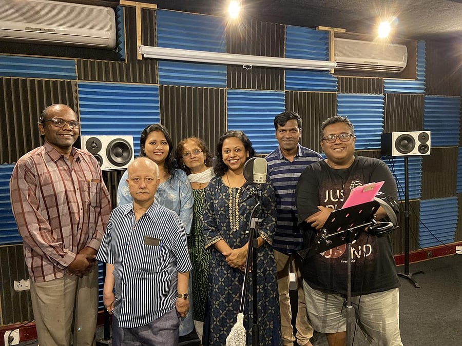 (From left) Dr D Jai Ganesh, B K Srinivas, Jayati Roy, Surat Segal, Nidhi Srivastava, Prabhudev B Metri, and Sunil Koshy.