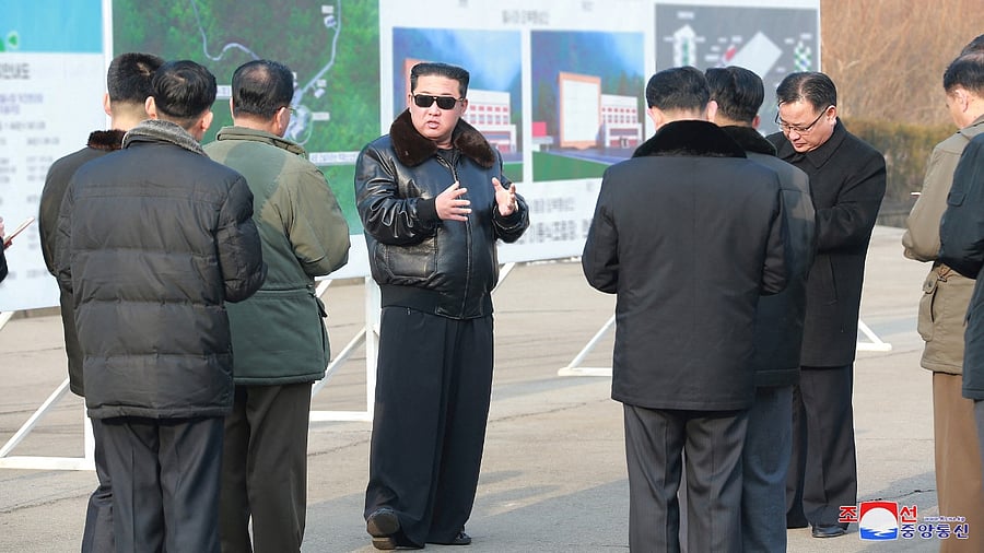 North Korean leader Kim Jong Un gives field guidance at the Seohae satellite launch site, in North Korea. Credit: Reuters Photo/KCNA
