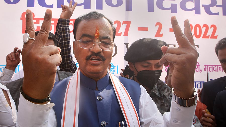 UP Dy CM Keshav Prasad Maurya was defeated by Samajwadi Party (SP) nominee Pallavi Patel. Credit: PTI Photo