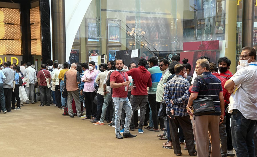 Around 20,000 people turned up at the Bengaluru International Film Festival, which concluded on Thursday. Credit: DH Photo/ B H Shivakumar