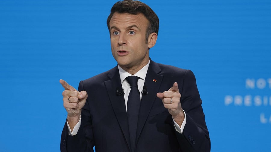 France president Emmaunel Macron. Credit: AFP Photo