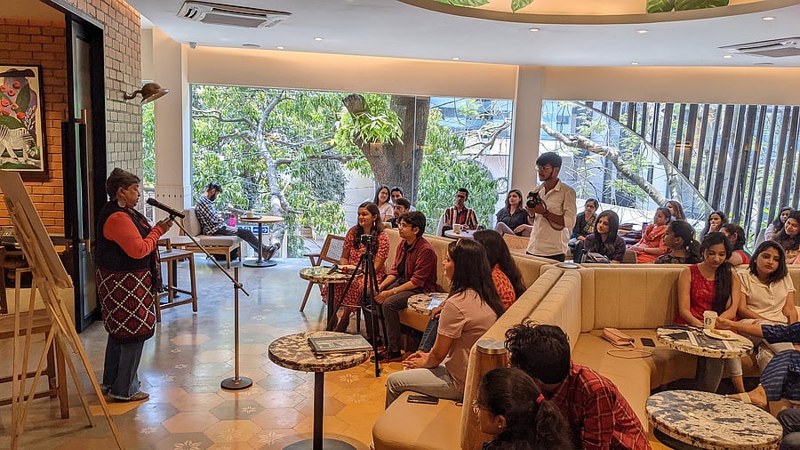Meetings by Poets of Bangalore follow themes. In their March meetup, only women poets were invited to read poetry.