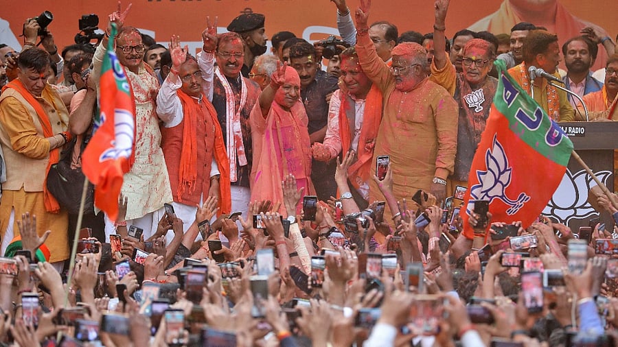 Before the ceremony, Adityanath will be elected as the leader of the legislature party. Credit: Reuters Photo