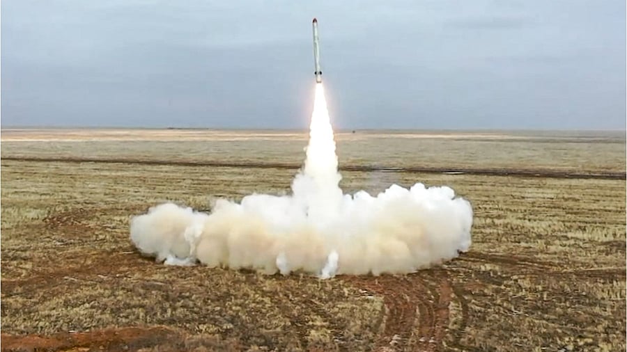 The Russian invasion of Ukraine serves as a backdrop as the Pentagon releases its budget proposal that lays out its goals for hypersonics and other weapon systems later this month. Credit: AFP Photo