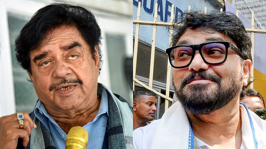 TMC candidates Shatrughan Sinha (L) and Babul Supriyo. Credit: PTI File Photos