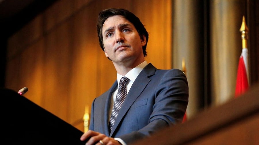 Canada's Prime Minister Justin Trudeau speaks at a press conference in Ottawa. Credit: Reuters Photo