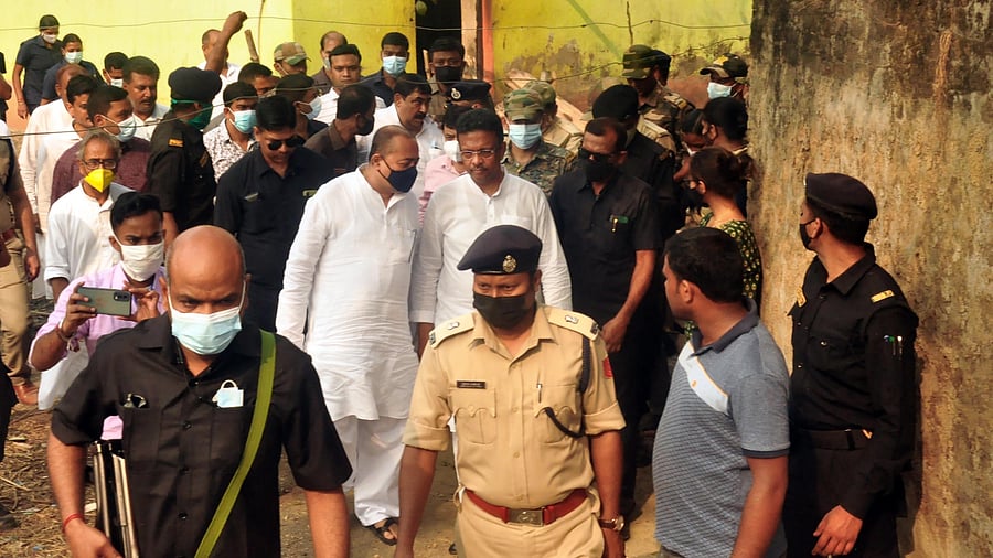 Several died after miscreants put houses on fire in Birbhum. Credit: PTI Photo