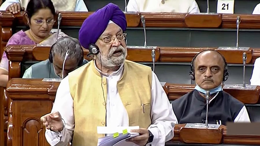Delhi: Union Minister for Petroleum and Natural Gas Hardeep Singh Puri. Credit: PTI Photo
