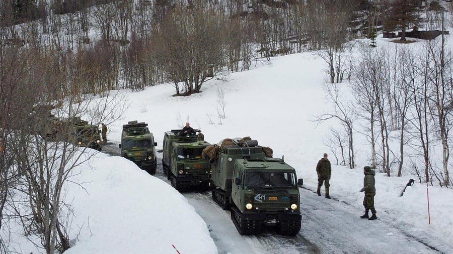 'Cold Response 2022' NATO military exercise, amid Russia's invasion of Ukraine, near Bjerkvik in the Arctic Circle. Credit: Reuters Photo