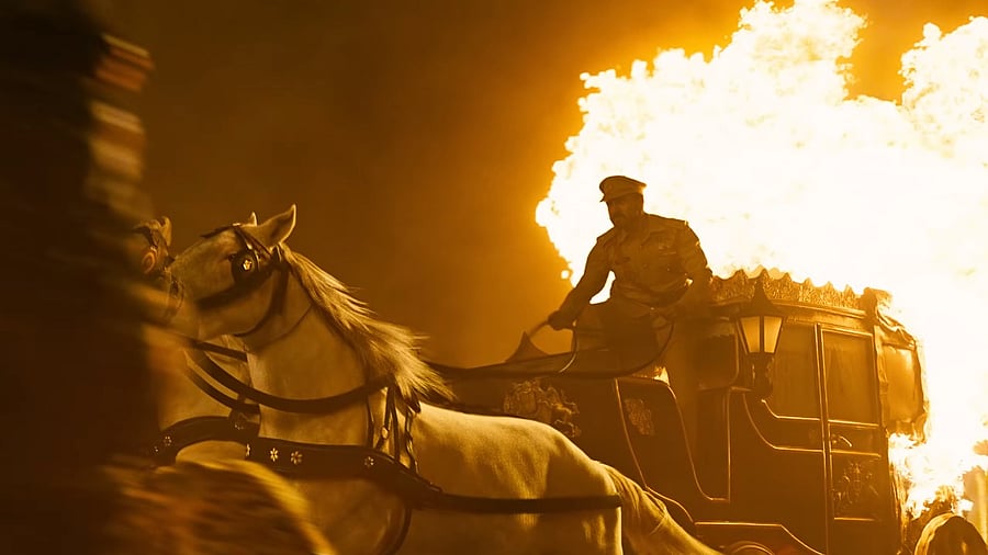 A still from 'RRR'. Credit: YouTube/Pen Movies