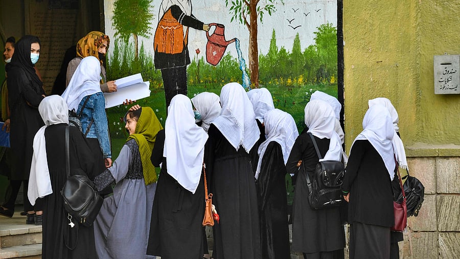 Afghanistan's Taliban rulers unexpectedly decided against reopening schools on Wednesday to girls above the sixth grade. Credit: AFP Photo