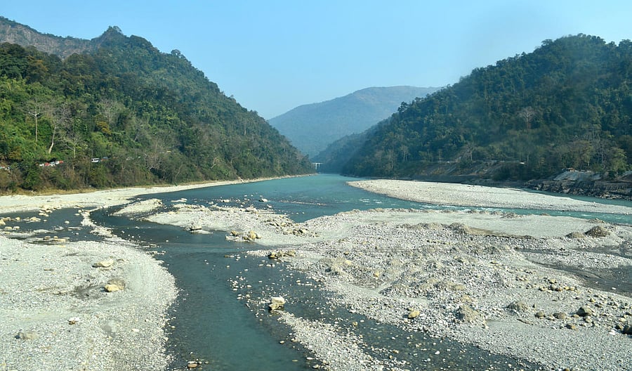 The view while crossing a riverbed. PHOTOS BY AUTHOR