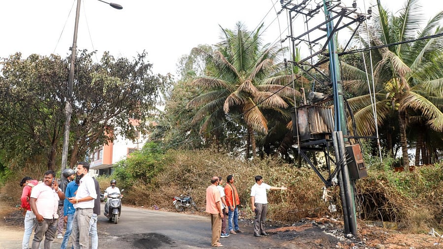A view of a transformer in city limits. Credit: DH Photo