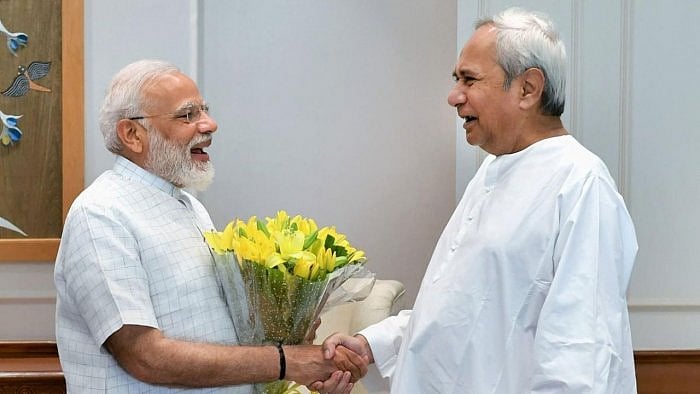 PM Narendra Modi and Odisha CM Naveen Patnaik. Credit: PTI File Photo