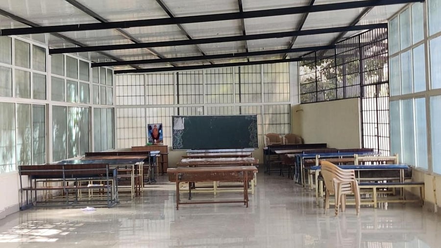 A view of the college premises. 