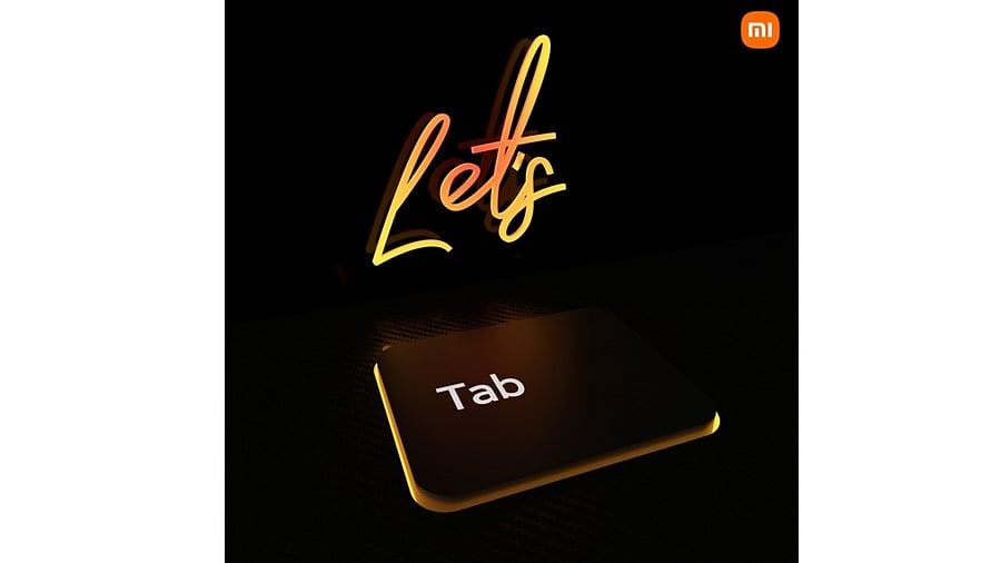 Xiaomi's new teaser showing upcoming tablet. Credit: Xiaomi