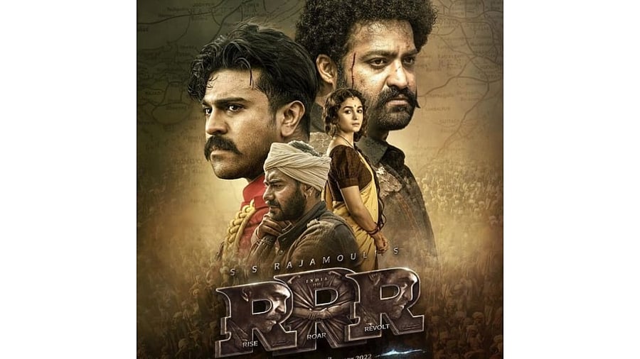 Poster of RRR. Credit: IANS Photo