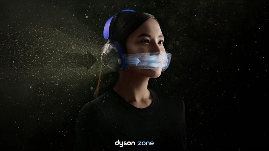 Dyson Zone earphones. Credit: Dyson