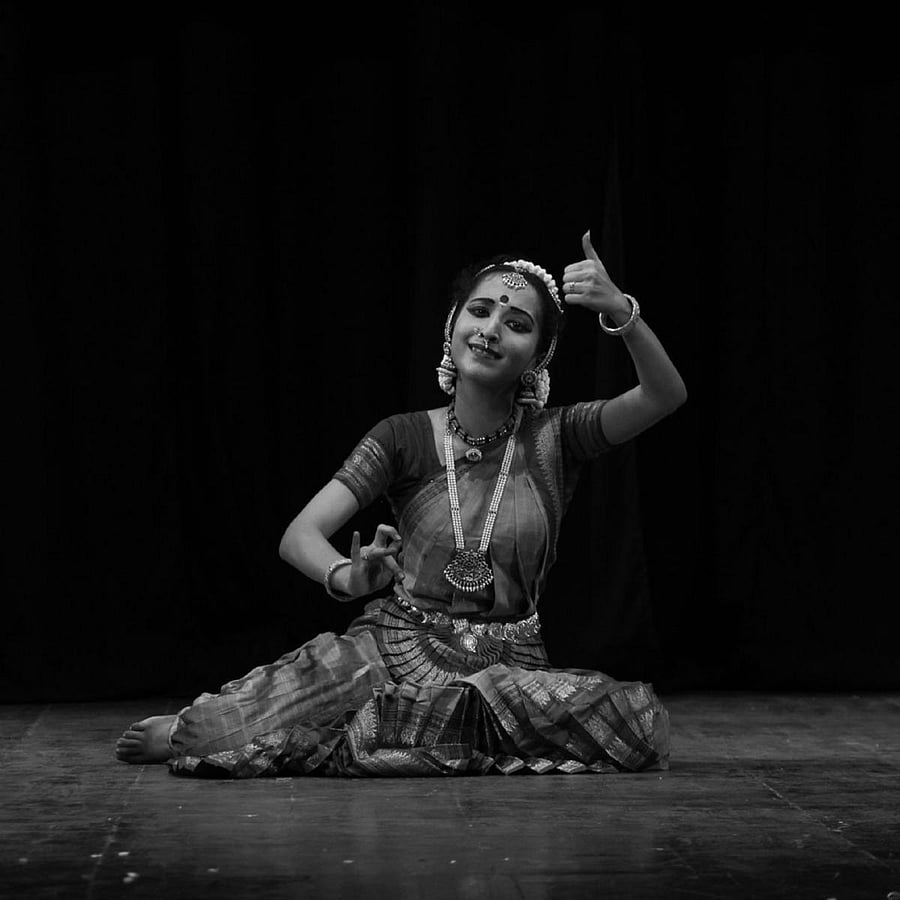 Vandana Rani during a Bharathanatyam performance.