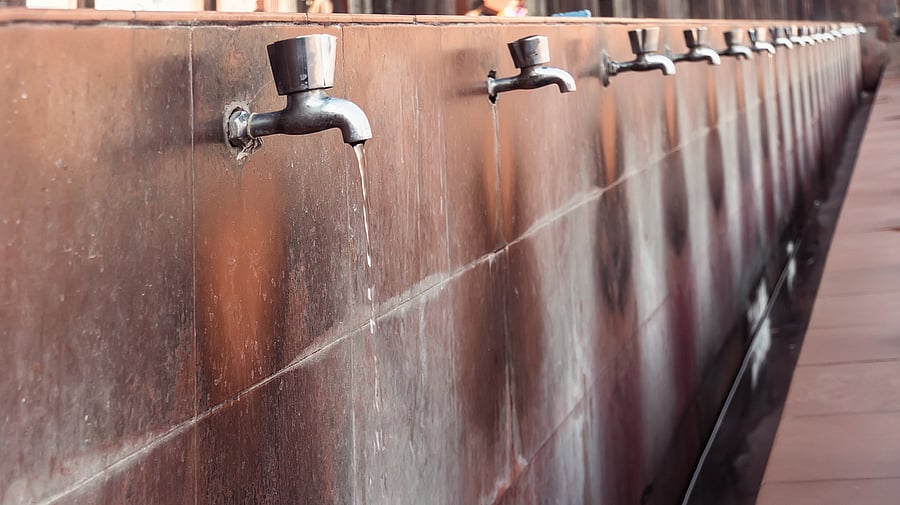 In public places, the administration plans to keep a check on issues such as broken water pipelines and overflowing taps. Credit: iStock Photo