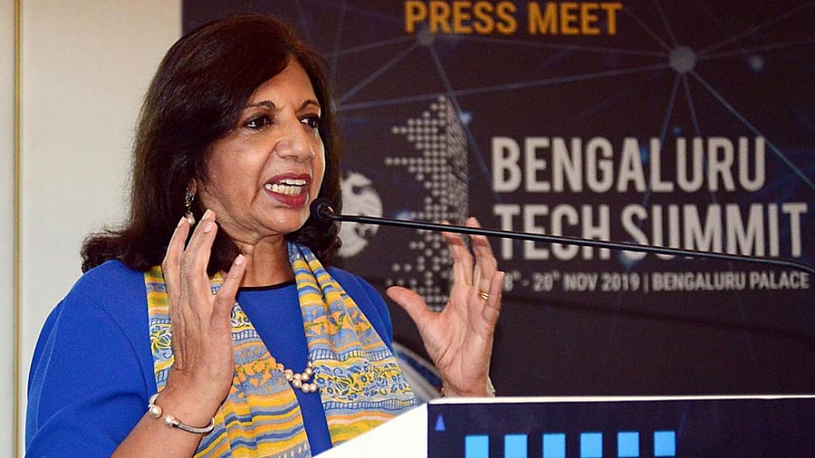 Executive Chairperson of Biocon Kiran Mazumdar-Shaw. Credit: PTI Photo
