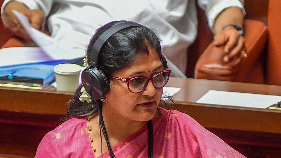 Muzrai Minister Shashikala Jolle. Credit: DH file photo