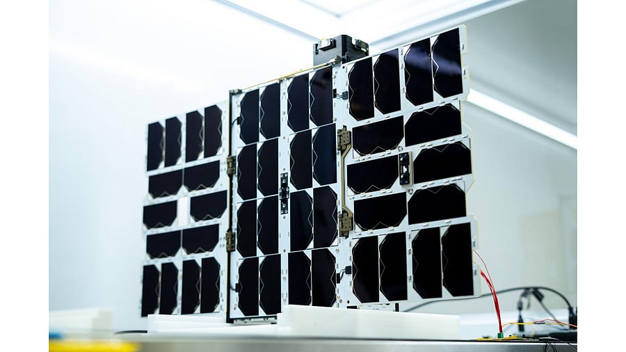 Being Pixxel's first fully-fledged satellite, 'Shakuntala' hosts one of the highest resolution hyperspectral commercial cameras ever flown to space, bringing it one step closer to building a 24x7 health monitor for the planet. Credit: IANS Photo