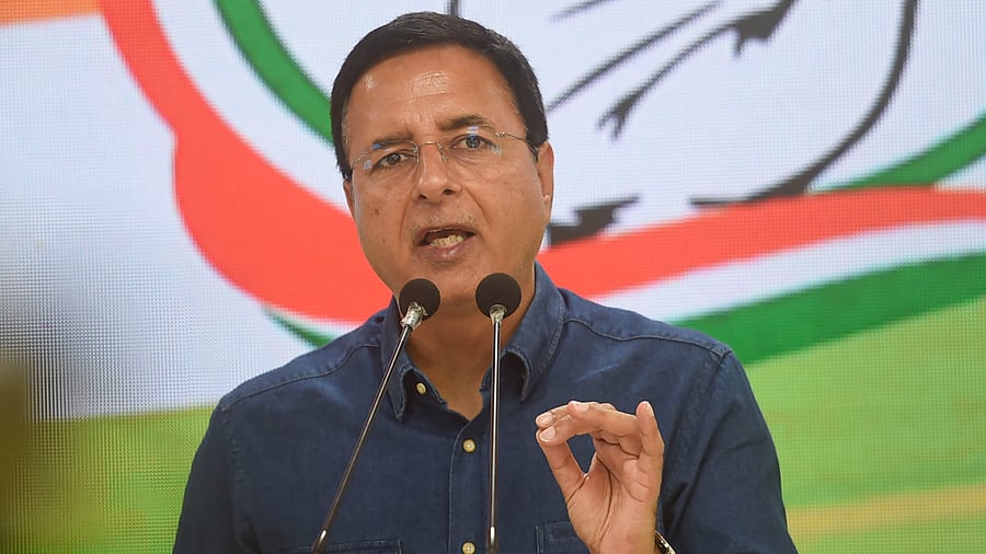 Congress Leader Randeep S. Surjewala. Credit: PTI Photo