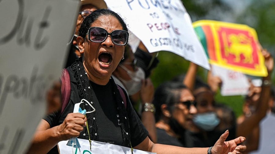 Protests condemning the government's management of the crisis were staged around the island on the weekend in defiance of a curfew and a state of emergency. Credit: AFP Photo