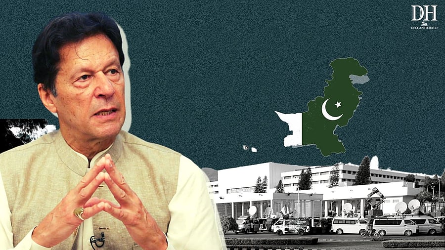 Earlier, the Opposition had demanded the top court to intervene and Shehbaz Sharif, the Leader of the Opposition in Parliament, announced his party's decision to challenge the dissolution of the NA. Credit: DH Creative