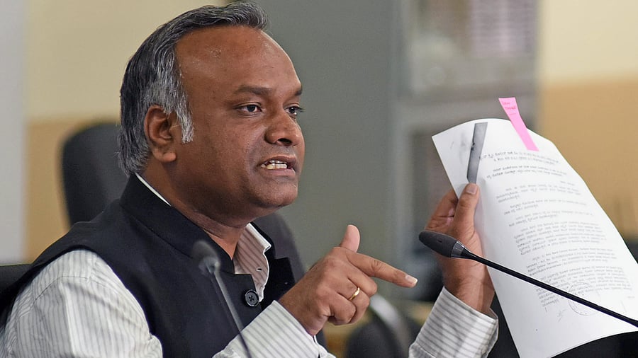 Congress leader Priyank Kharge. Credit: DH Photo