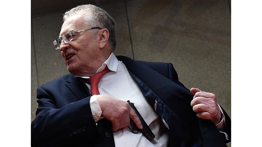 Leader of the Liberal Democratic Party of Russia (LDPR) Vladimir Zhirinovsky. Credit: AFP File Photo