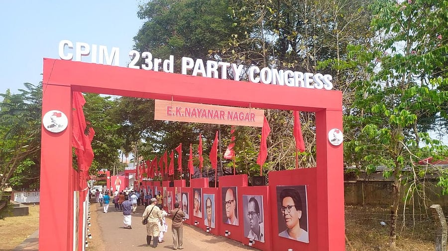 The 23rd Party Congress of the CPI(M) has began on Wednesday at Kannur and will conclude on April 10. Credit: Special arrangement