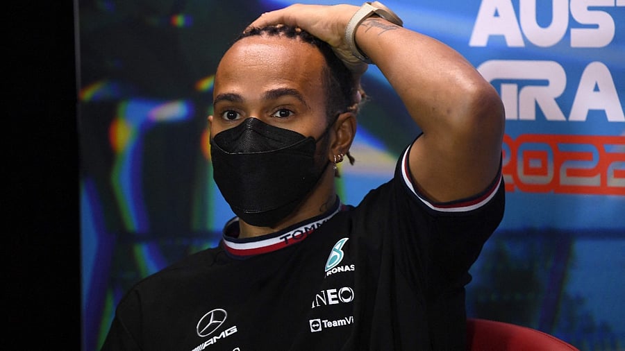 Lewis Hamilton has several piercings, including earrings. Credit: AFP Photo