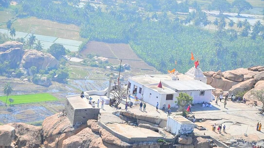 An amount of Rs 100 crore has been earmarked in the recent state Budget to develop Anjanadri hill as a tourism destination. Credit: DH photo