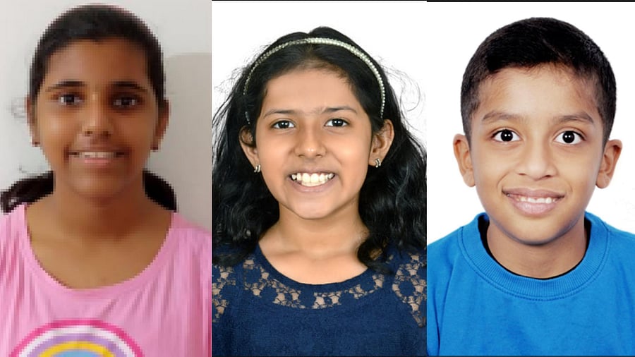 (L-R) Devika Roshan, Niharika Sarah Navada, Mohammed Uzair.
