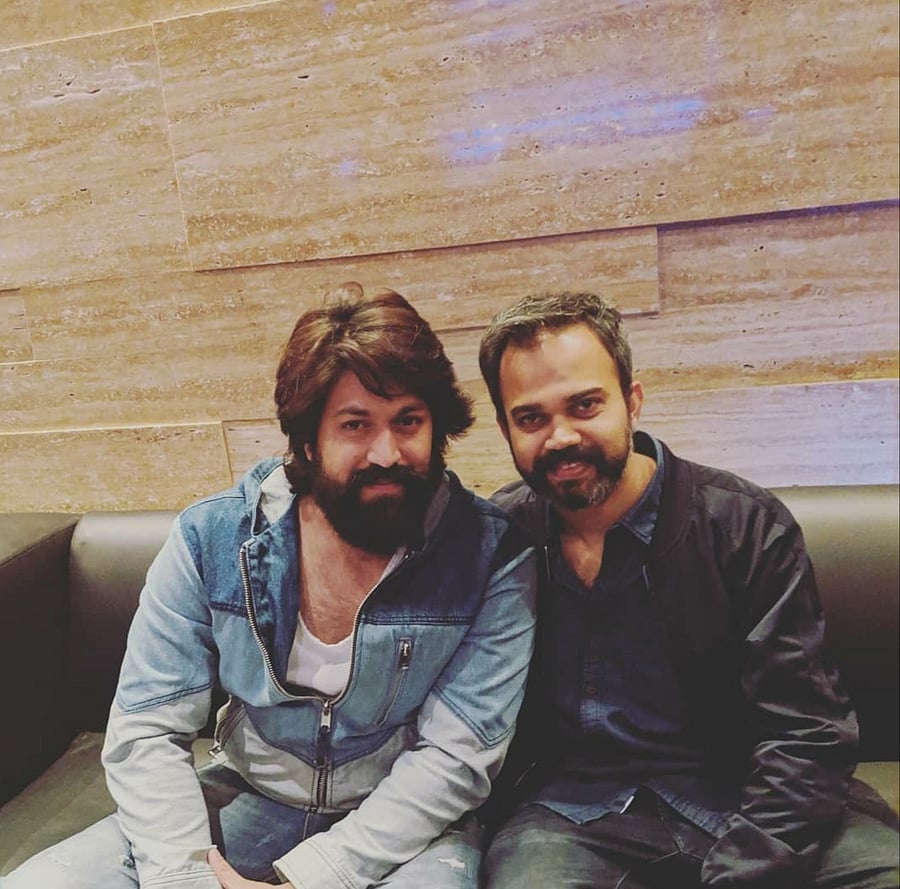 Director Prashanth Neel (right) with actor Yash. CREDIT: INSTAGRAM