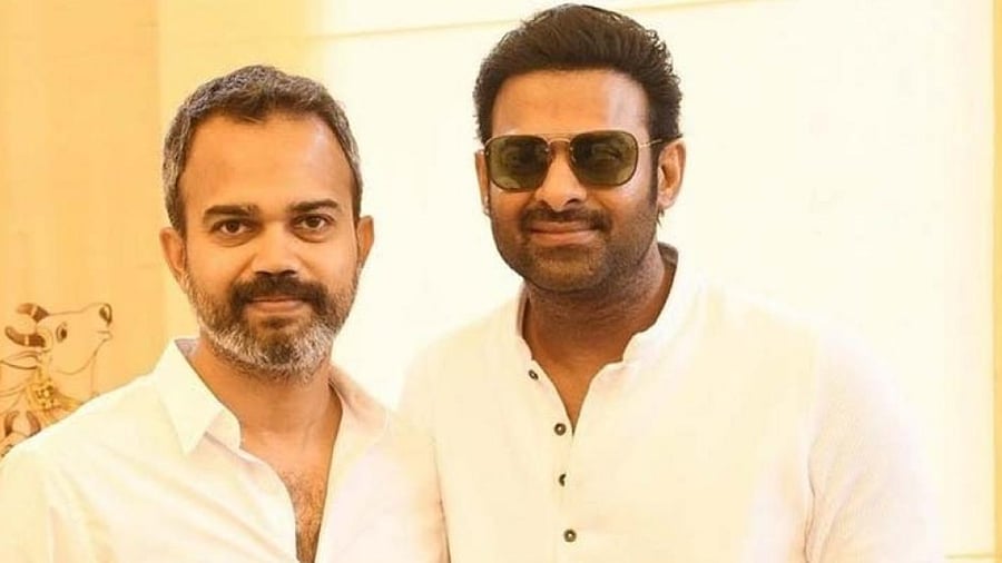 Prashanth Neel with Prabhas. Credit: IANS Photo