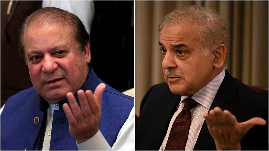 Nawaz Sharif (L) and Shehbaz Sharif. Credit: Agency Photos
