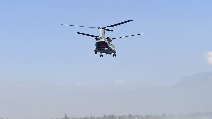A Chinook helicopter of the Indian Air Force. Credit: PTI File Photo